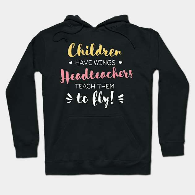 Headteacher Gifts - Beautiful Wings Quote Hoodie by BetterManufaktur